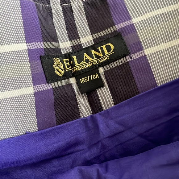 PURPLE PLAID MINI SKIRT - Picture 2 of 2